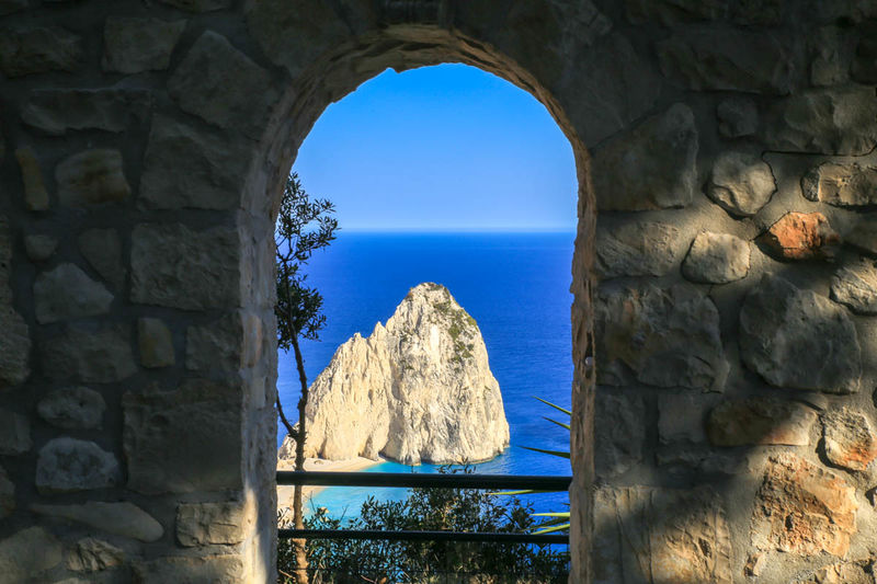 Widok z restauracji Lighthouse - Przylądek Keri, Zakynthos
