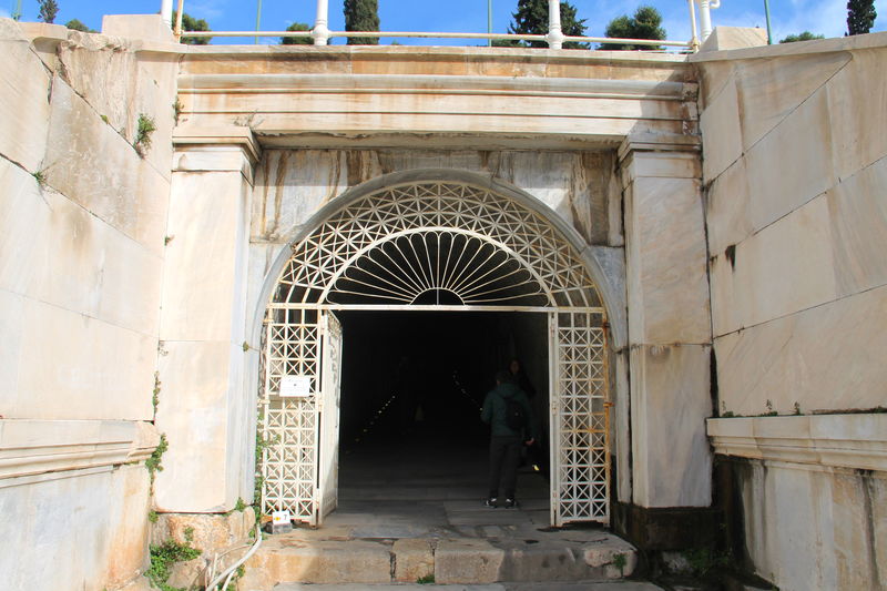 Wejście do tunelu na stadionie Panatenajskim