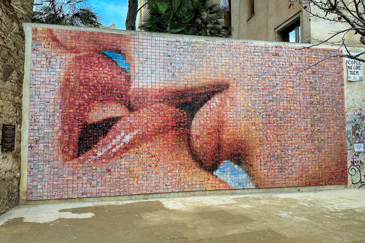 El Beso - Pocałunek w Barcelonie