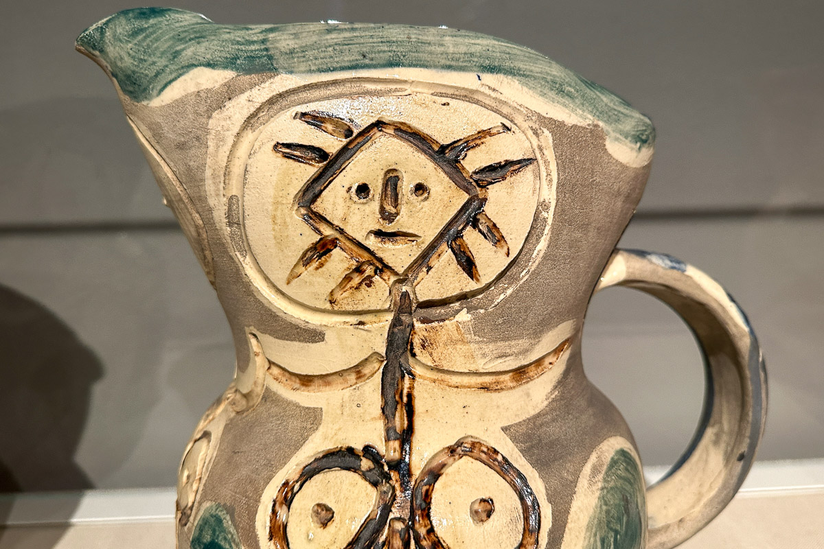 Ceramika w Muzeum Picassa - kolekcja nie jest tak bogata jak w muzeum Antibes, ale doskonale pokazuje jedno z mniej znanych zainteresowań artysty