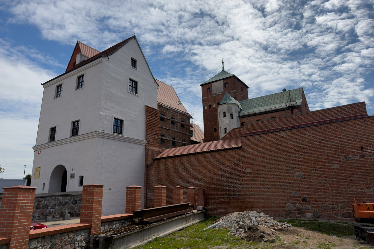 Widok na Zamek w Darłowie