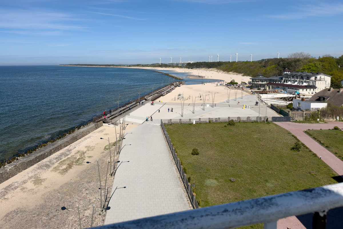Widok z latarni morskiej - Darłówko (Darłowo)