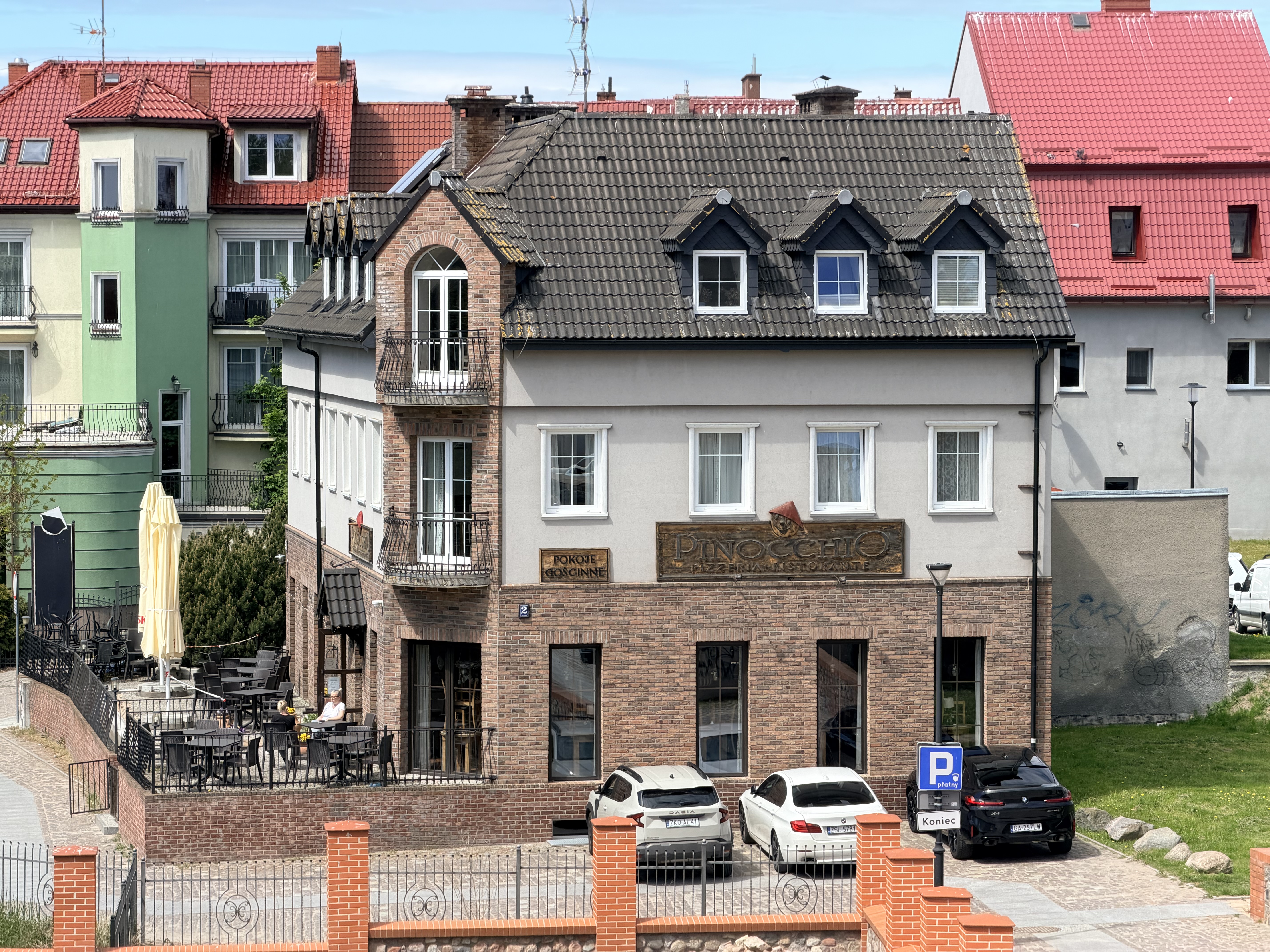 Widok z murów Zamku w Darłowie