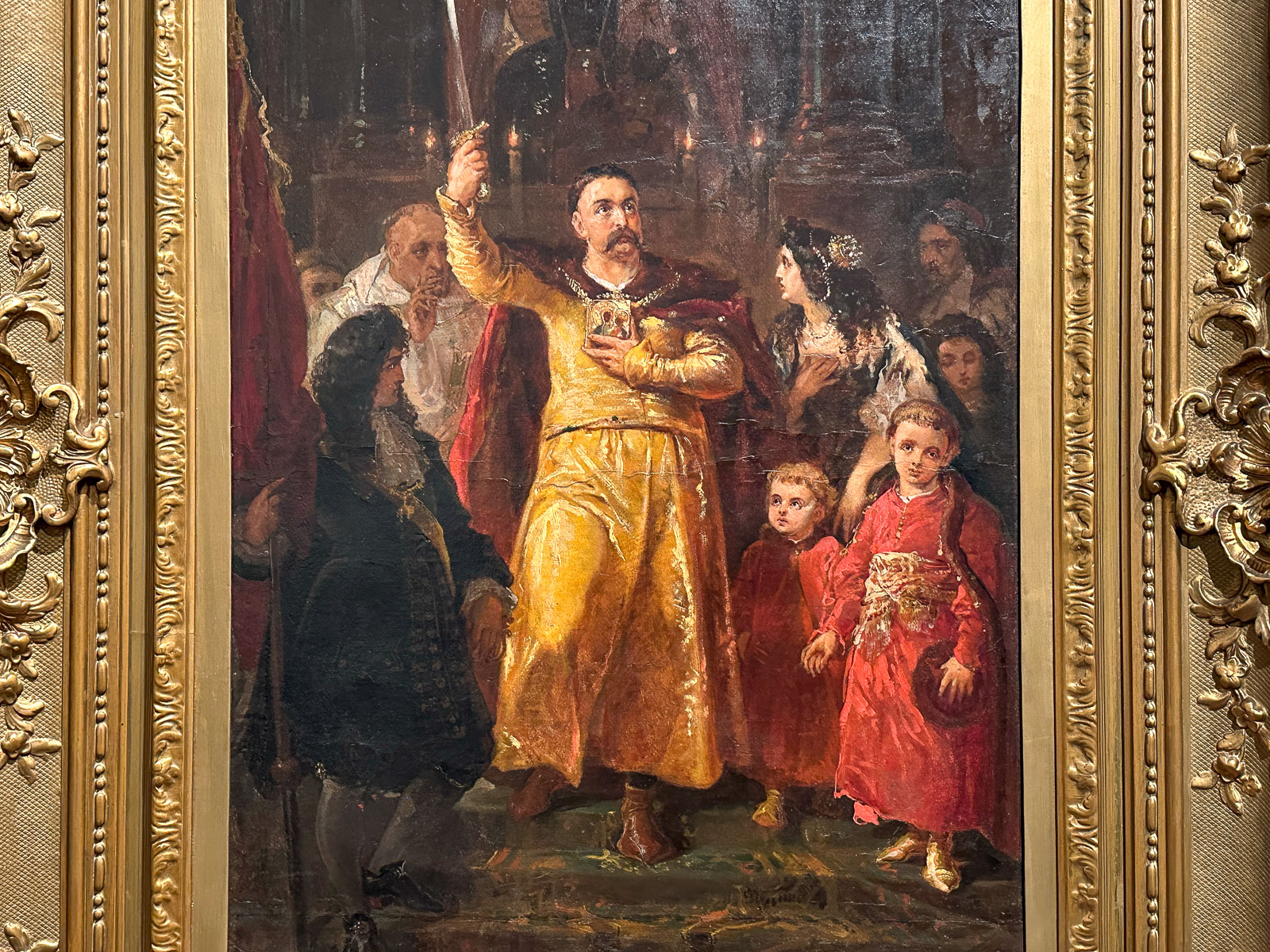 Obraz Jana Matejki 'Jan III Sobieski składa słub w Częstochowie'