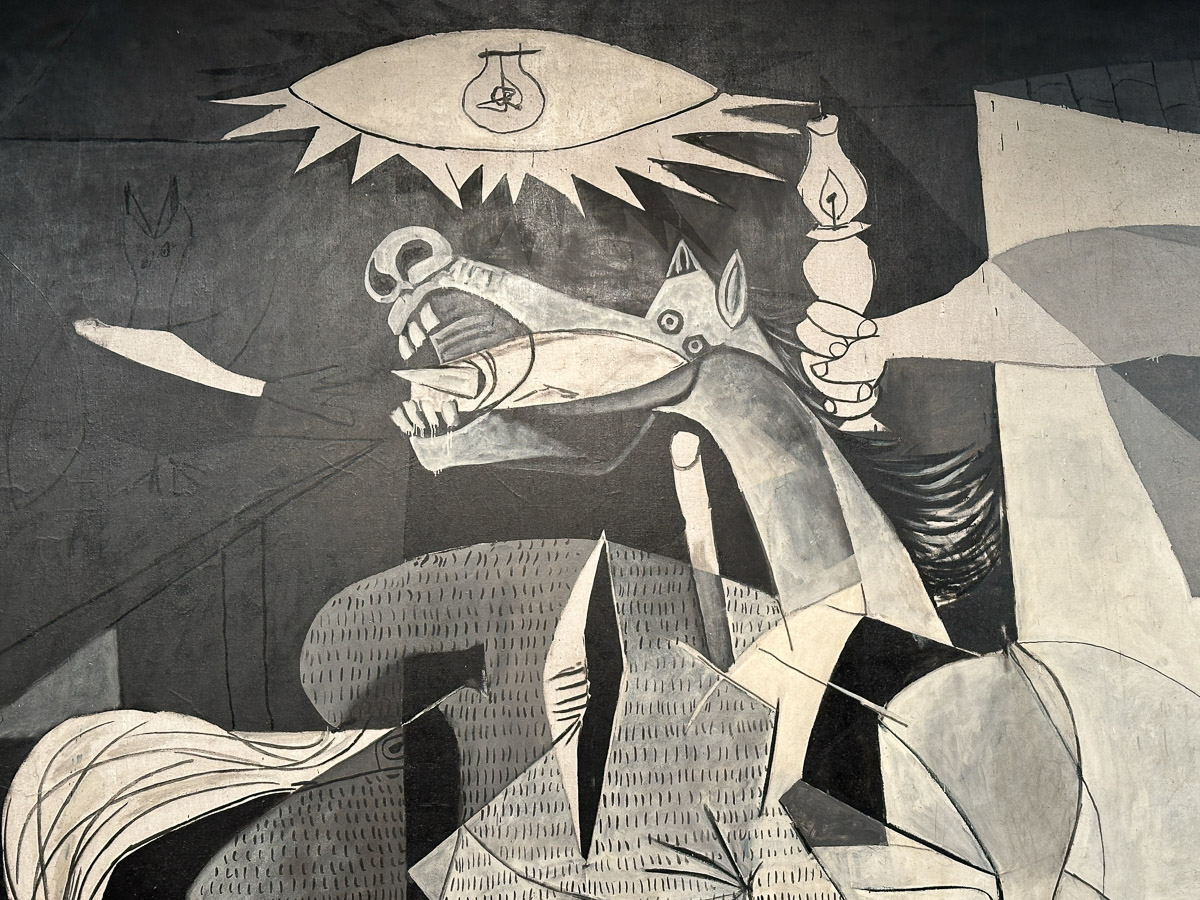 'Guernica' Pablo Picasso - zbliżenie