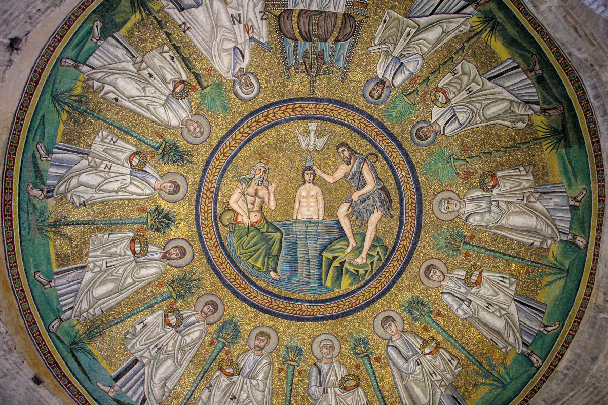 Mozaiki w Baptysterium Arianów w Rawennie