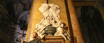 Epitafium serca Marii Klementyny Sobieskiej w Bazylice Świętych Apostołów w Rzymie