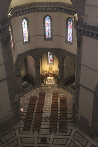 Widok z kopuły Katedry we Florencji od środka