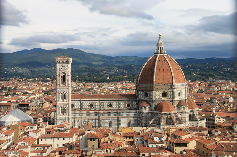 Widok z wieży Pałacu Vecchio na Katedrę we Florencji