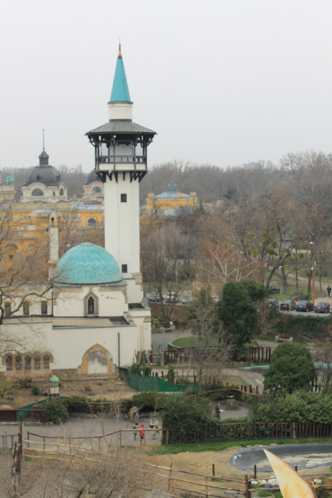 [widok na zoo w Budapeszcie]