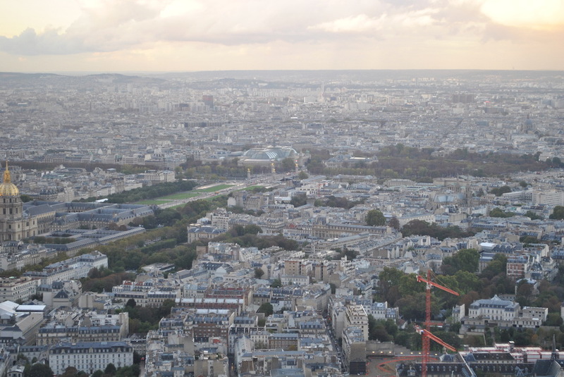 Widok z Wieży Montparnasse w Paryżu