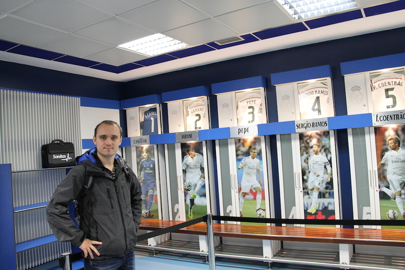 !Stadion Realu Madryt - szatnia