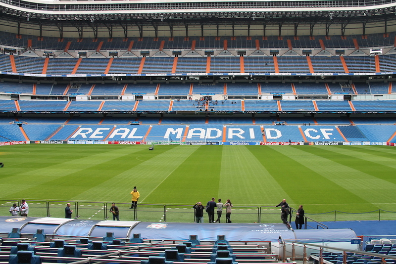 Podczas wizyty na stadionie Realu Madryt