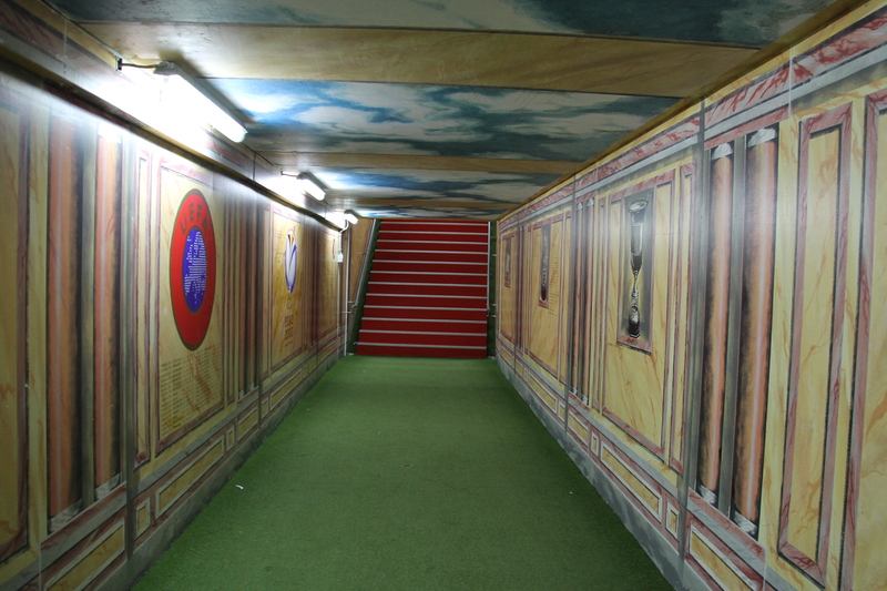 Tunel na stadionie Feyenoordu Rotterdam