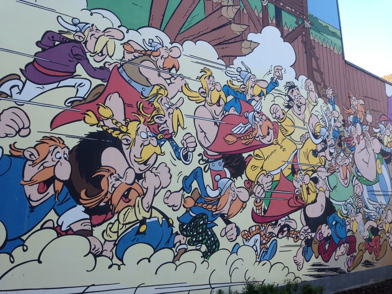 [Asterix i Obelix - street art w Brukseli]