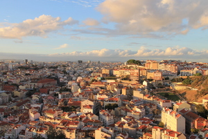 Lizbona widok z Zamku Św. Jerzego