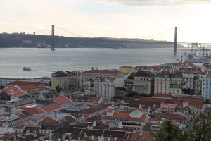 Lizbona widok z Zamku Św. Jerzego