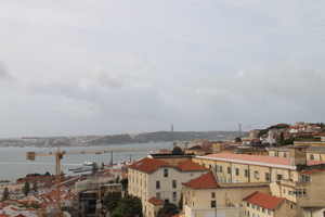Widok z tarasu widokowego Panteonu - Lizbona