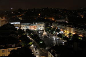 Elevador de Santa Justa - taras widokowy i widok na Lizbonę
