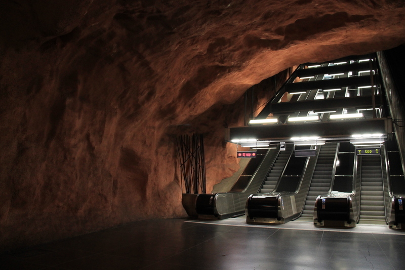!stacja metra w Sztokholmie - Rådhuset