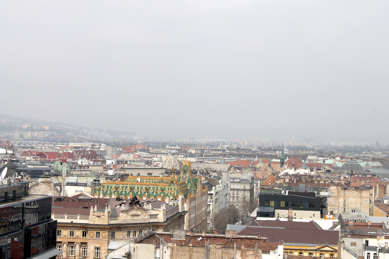 Widok z Bazyliki św Stefana w Budapeszcie