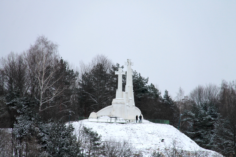 Widok na Górę Trzykrzyską w Wilnie