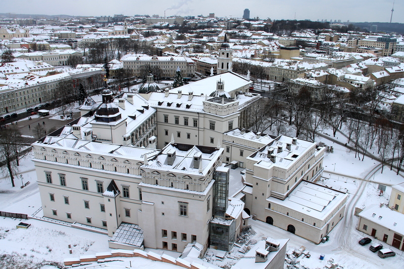 Bazylika archikatedralna w Wilnie - widok z Baszty Giedymina