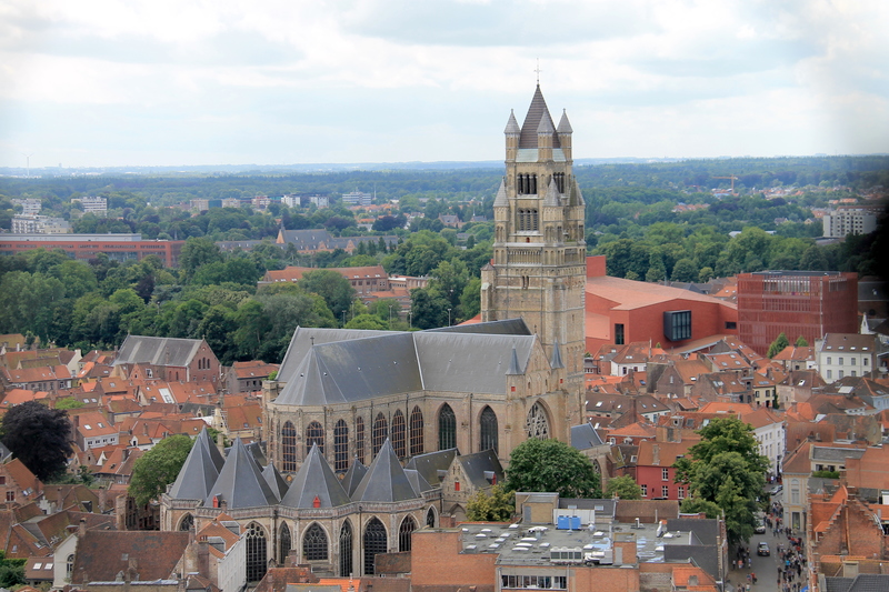 Widok z dzwonnicy w Brugii - Belfry of Brugge