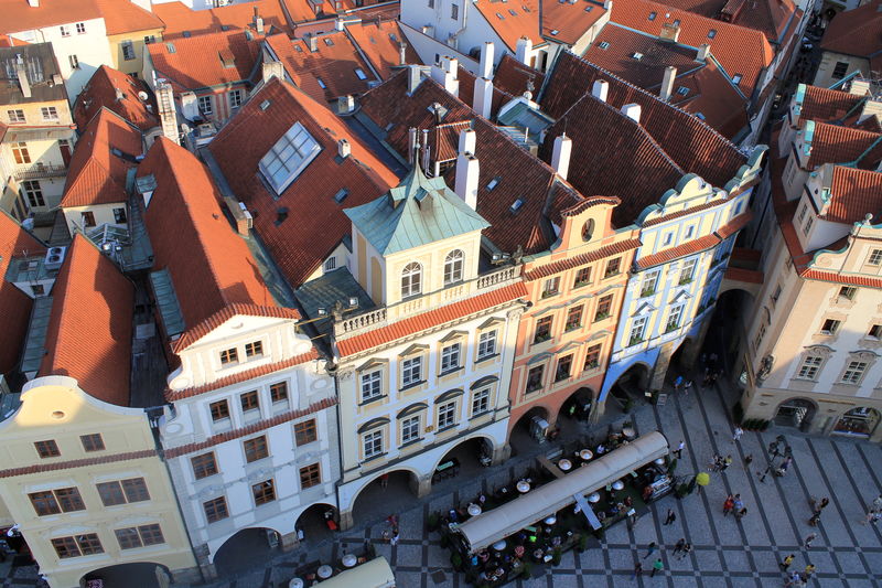 Widok z Ratusza Staromiejskiego w Pradze