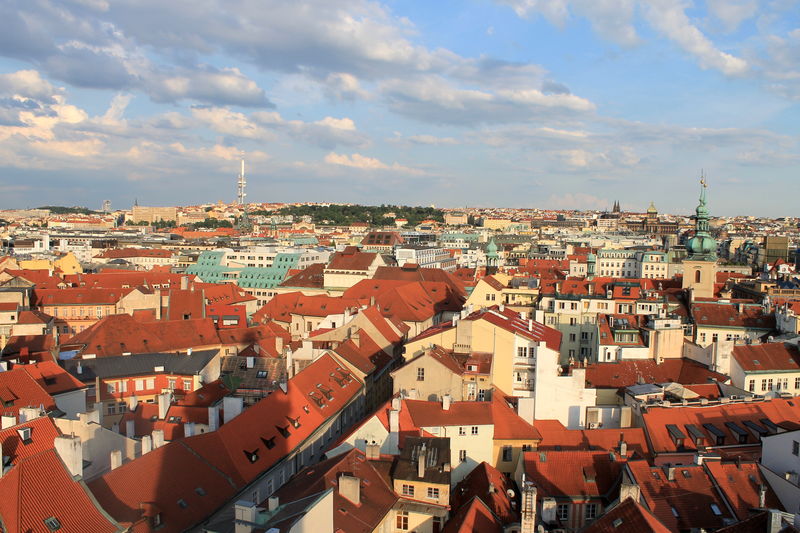 Widok na Pragę z Ratusza Staromiejskiego