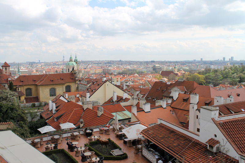 Hradczany i widok na Pragę