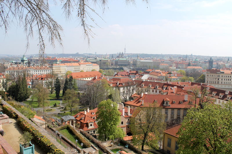 Hradczany i widok na Pragę