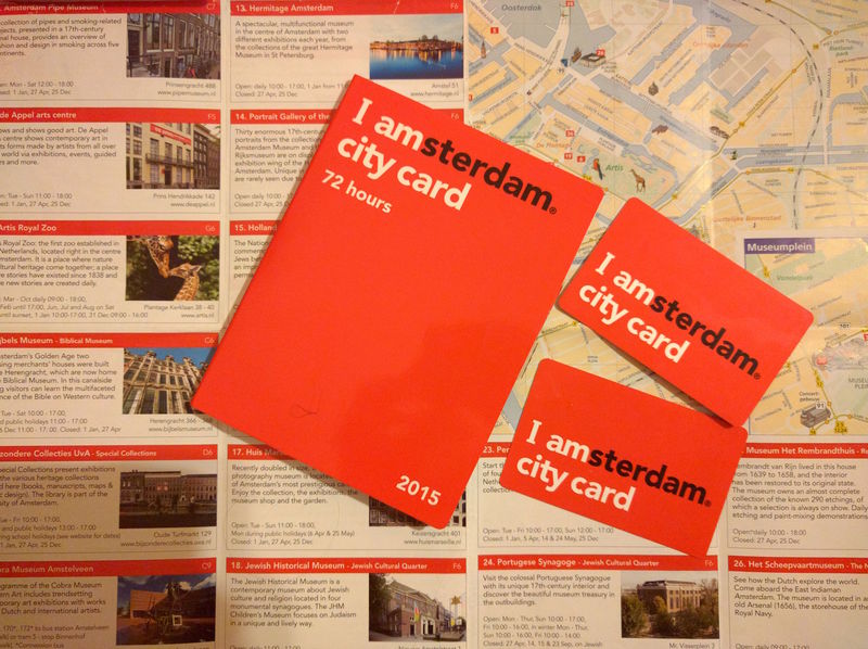 I Amsterdam City Card w wersji fizycznej