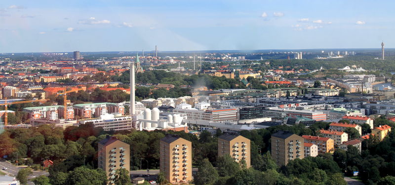 Widoki z punktu widokowego SkyView - Sztokholm