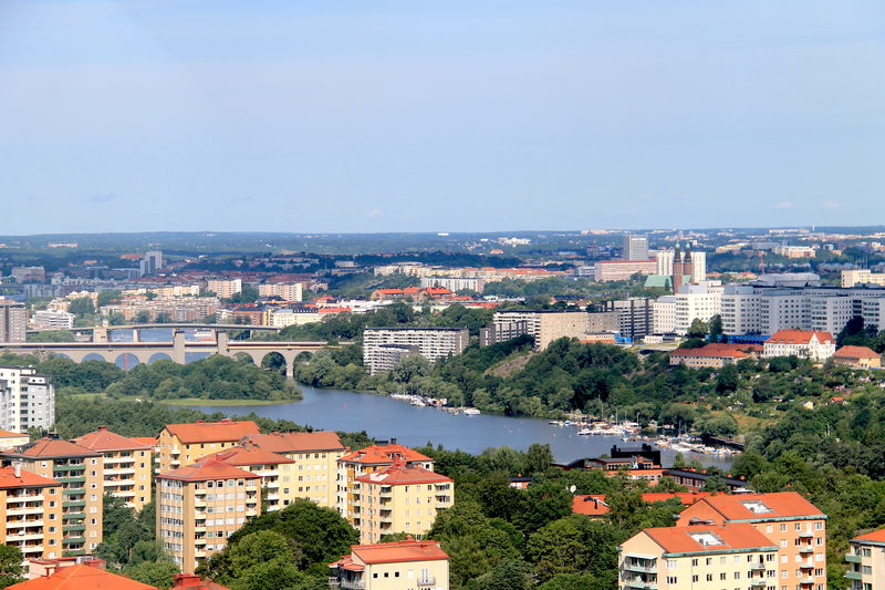 Sztokholm widziany z dachu SkyView