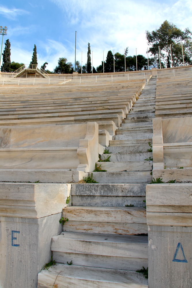 Schody na stadionie Panatenajskim