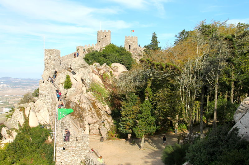 Widok na Zamek Maurów w Sintrze