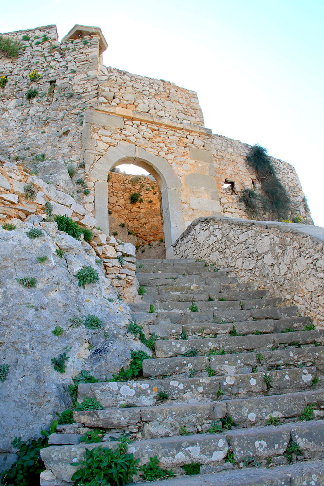 Wejście na zamek Palamidi