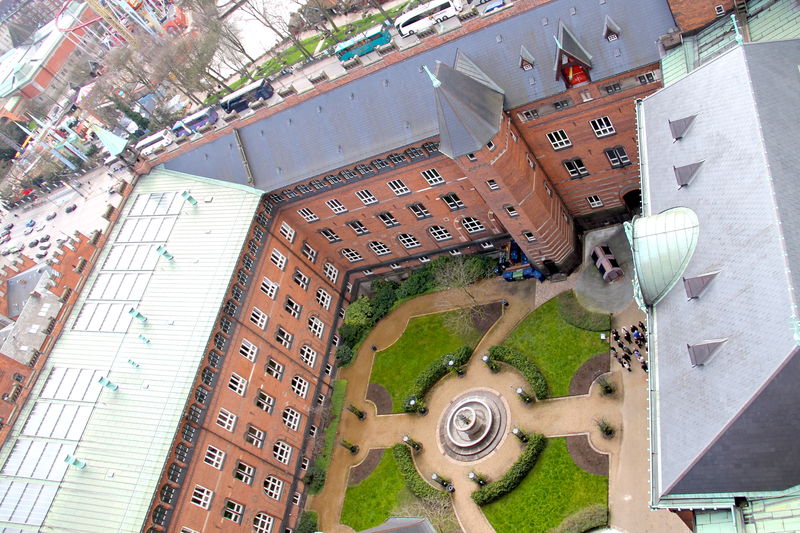 Widok z wieży ratuszowej w Kopenhadze