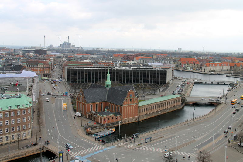 Widok z wieży Pałacu Christiansborg