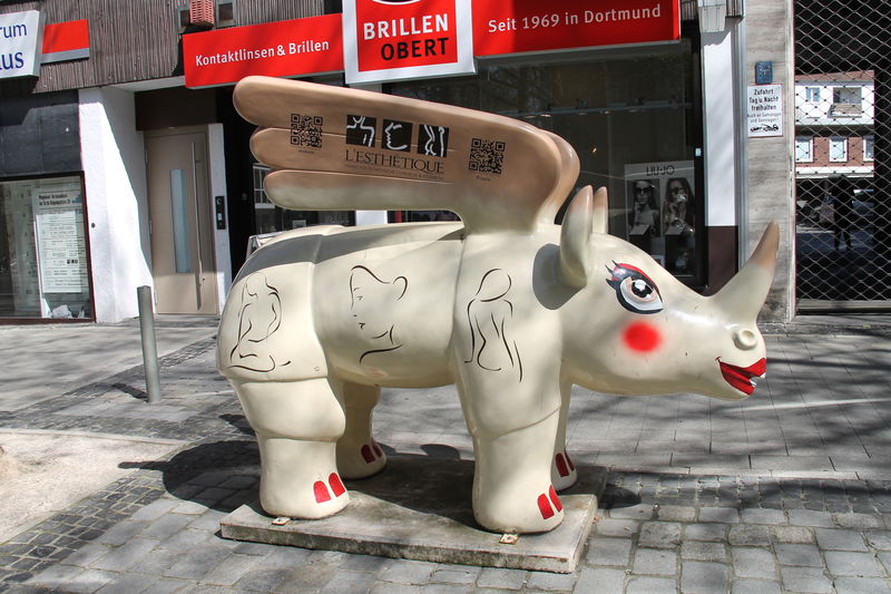 symbol niemieckiego miasta Dortmund - nosorożce