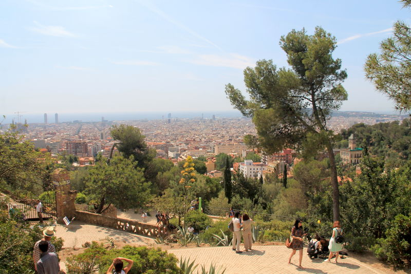 Widok na Barcelonę z Parku Guell