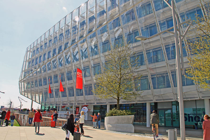 !Budynek firmy Unilever - dzielnica HafenCity w Hamburgu