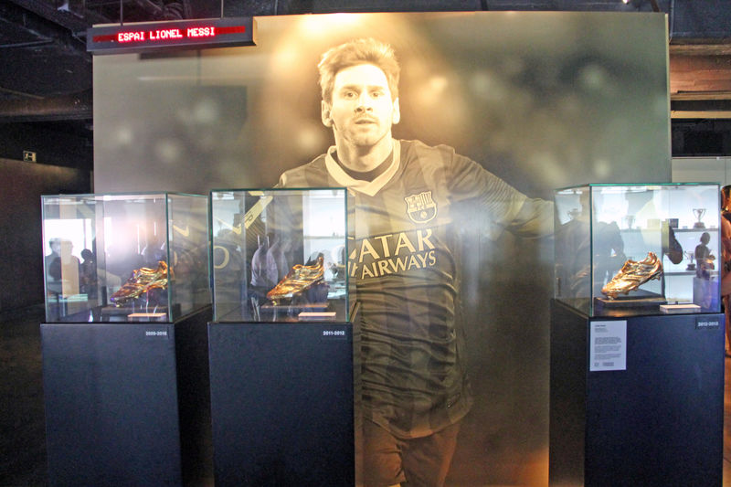 Wystawa Leo Messiego w muzeum FC Barcelony
