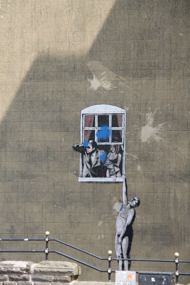 Banksy - street art w mieście Bristol