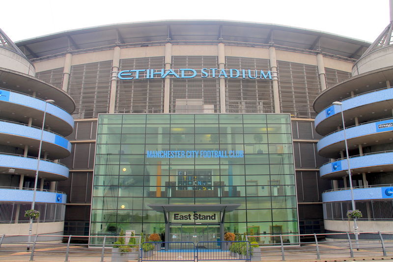 Wejście na stadion Eithad Stadium - Manchester City