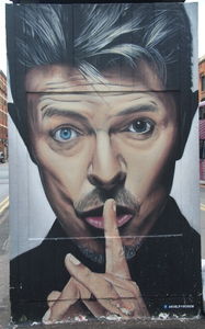 'Bowie tribute', autor: Akse - street art Manchester