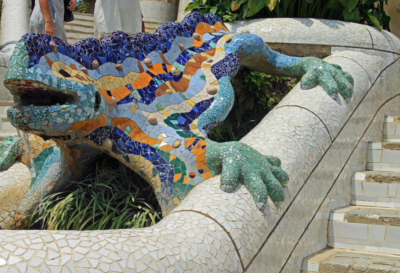 Słynna salamandra w Parku Güell