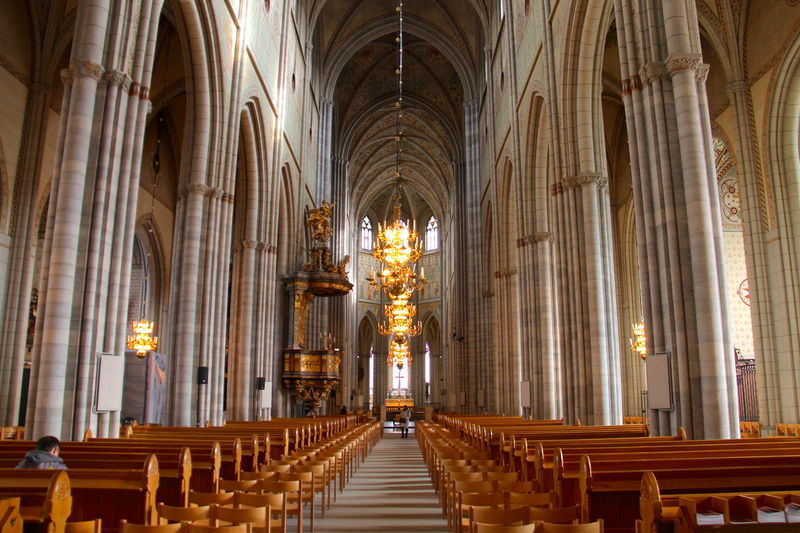 Wnętrze Katedry w Uppsali