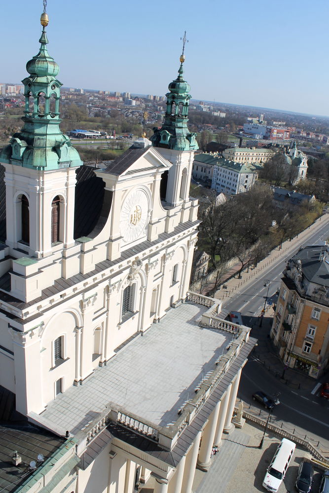 Widok na Archikatedrę z Wieży Trynitarskiej - Stare Miasto w Lublinie